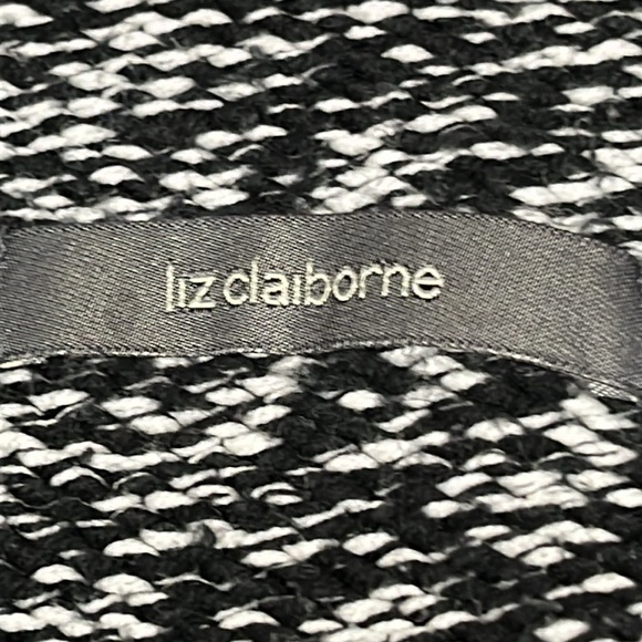 Liz Claiborne Tweed Black & White Sweater - Picture 9 of 15